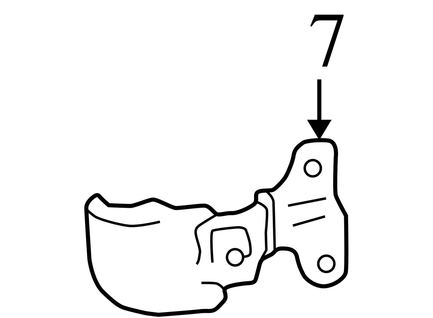 2000-2006 Toyota Tundra Pickup Truck Right Quarter Window Buckle Latch Lock