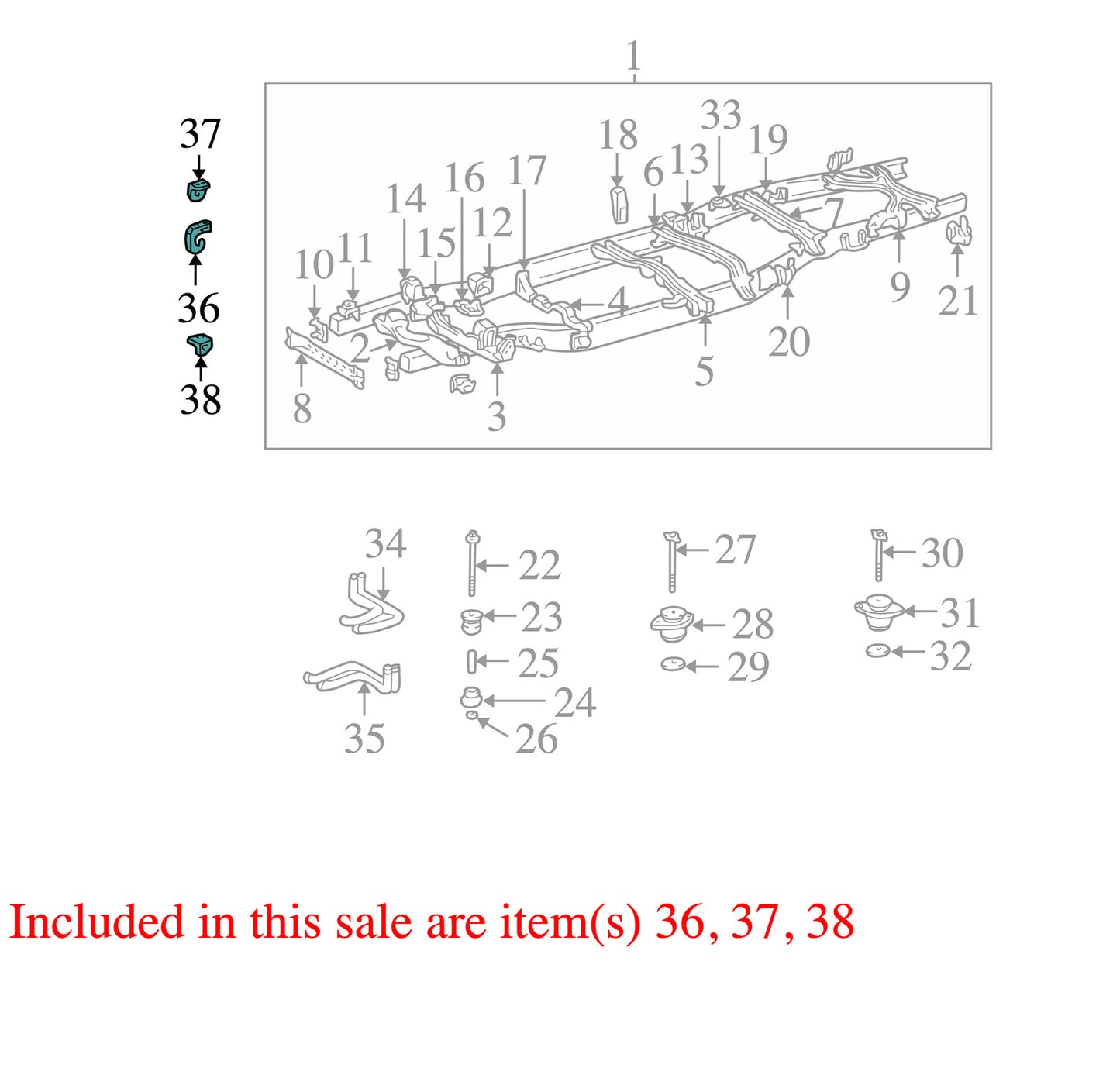 2000-2006 Toyota Tundra Front Tow Hook Bracket Set