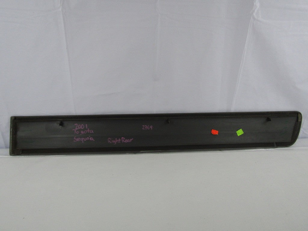 2001-2004 Toyota Sequoia Right Rear Door Molding Silver OEM