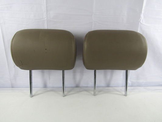 2001-2004 Toyota Sequoia Front Headrest Head Rest Set Brown Leather OEM