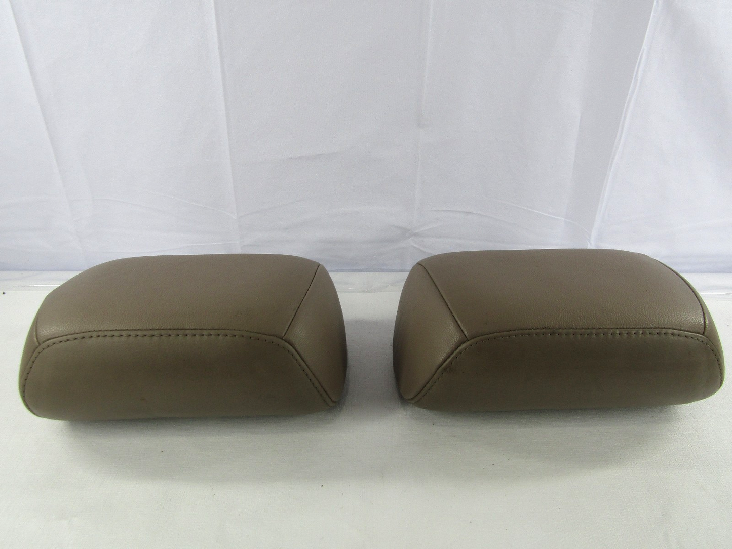 2001-2004 Toyota Sequoia Front Headrest Head Rest Set Brown Leather OEM