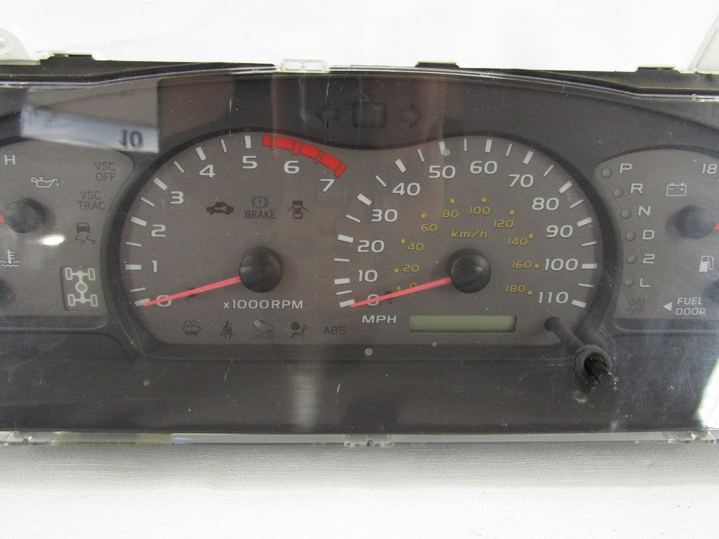 2001-2004 Toyota Sequoia SR5 4X4 Instrument Speedometer Cluster 83800-0C111 OEM