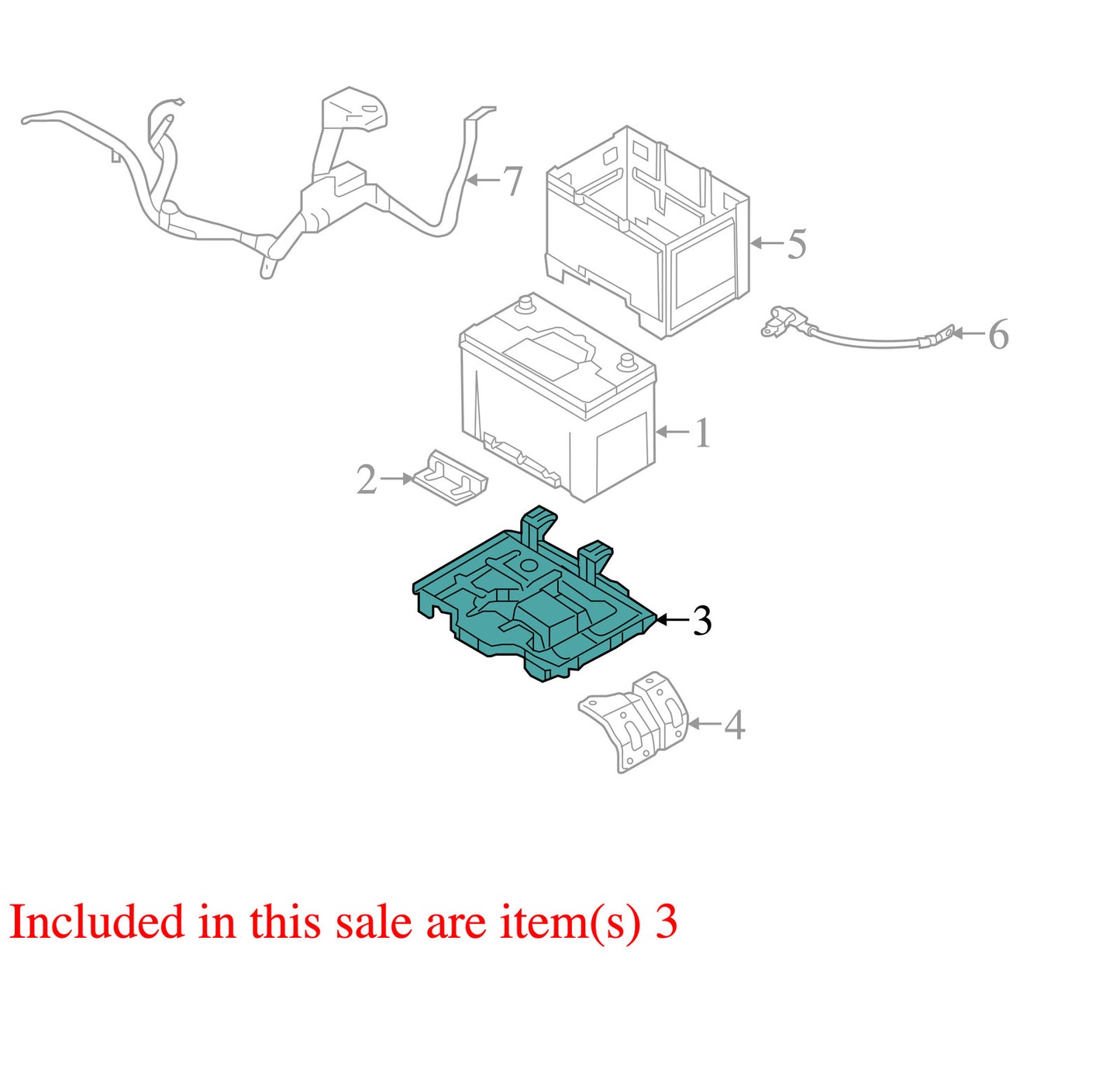 2011-2014 Hyundai Sonata Battery Holder Tray OEM