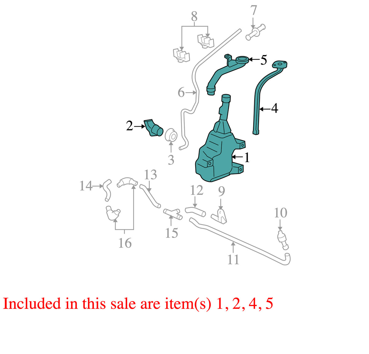 2006-2011 Honda Civic Washer Fluid Reservoir OEM 76841SNEA01