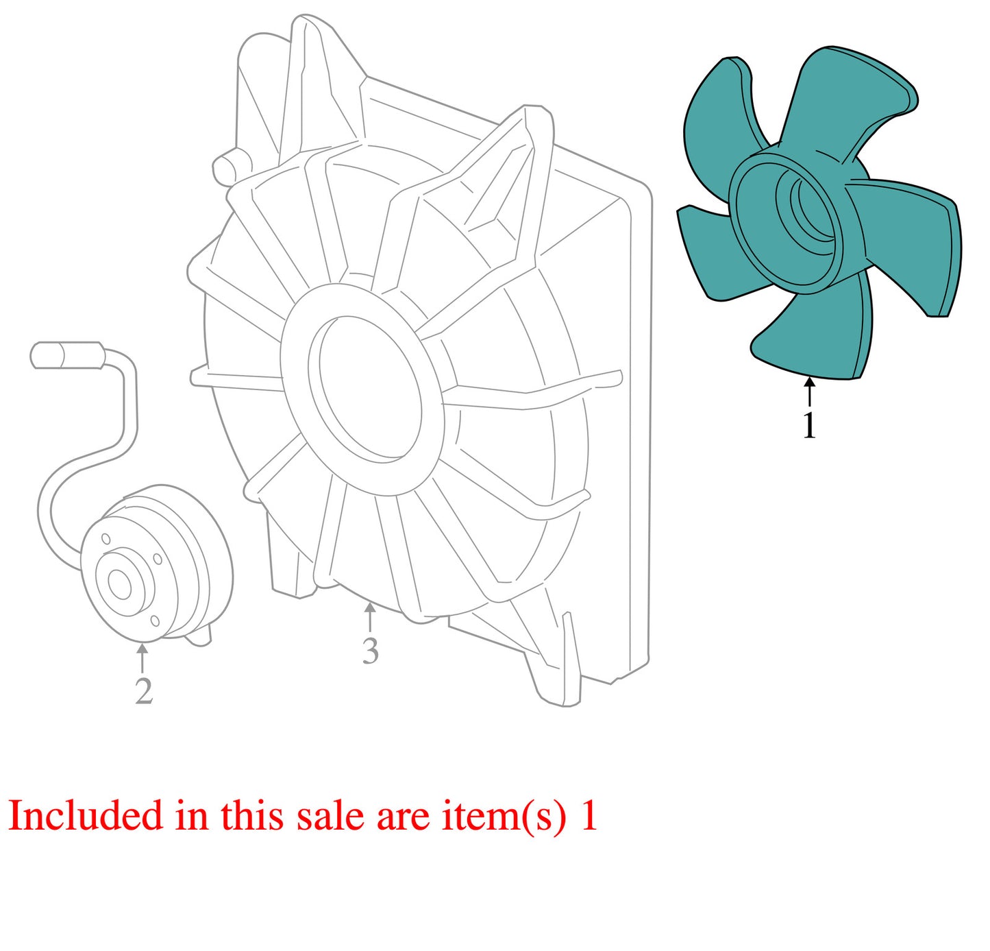 2006-2011 Honda Civic Engine Cooling Fan Blade OEM