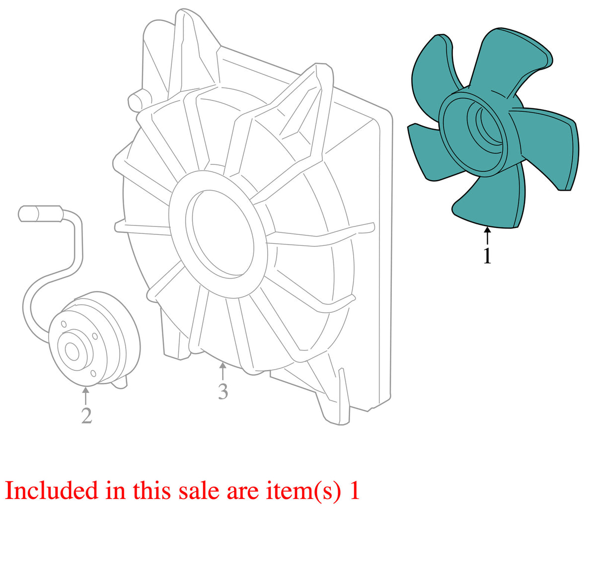 2006-2011 Honda Civic Engine Cooling Fan Blade OEM 38611RTA004