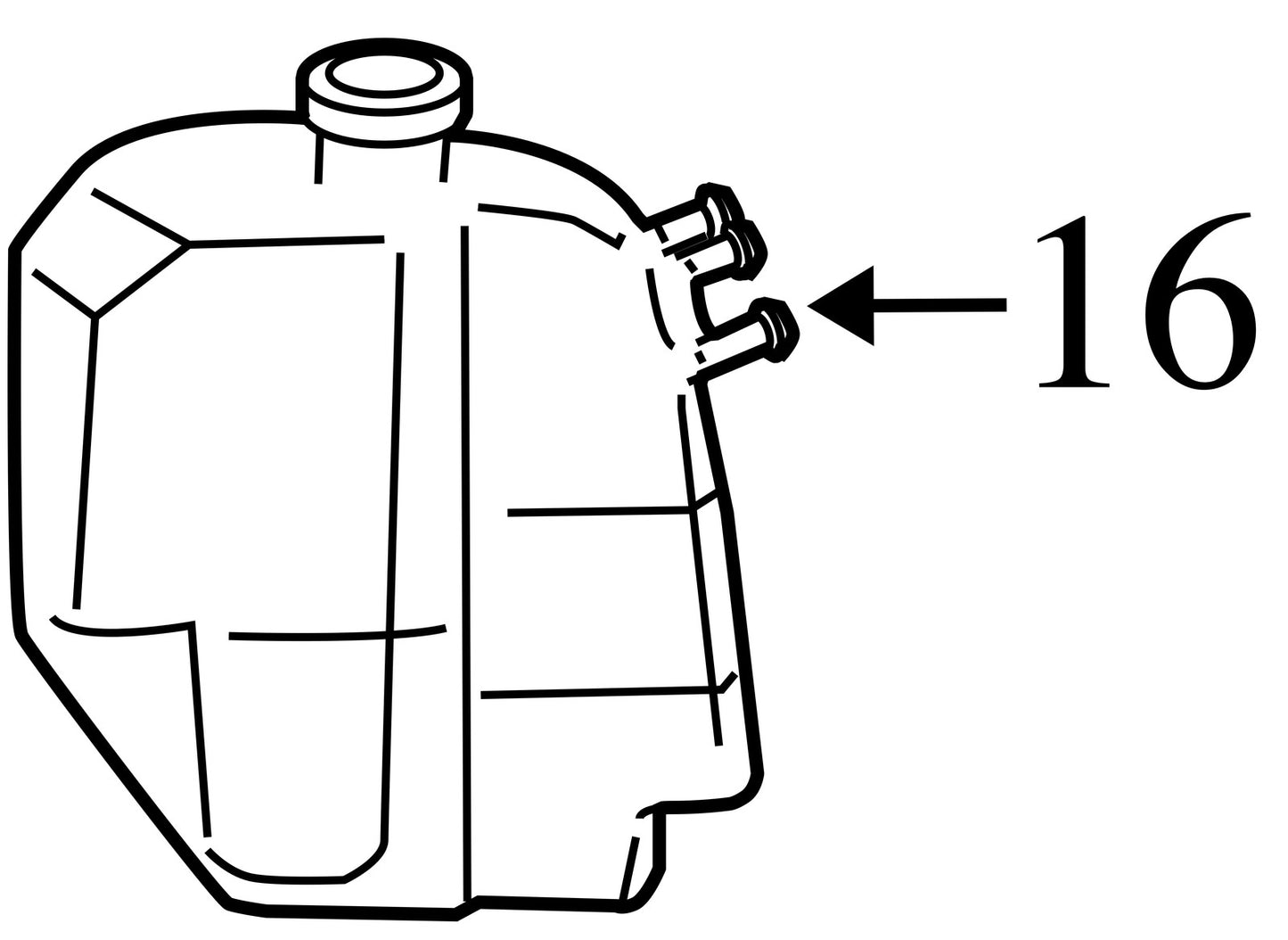 2006-2011 Honda Civic Engine Coolant Reservoir OEM