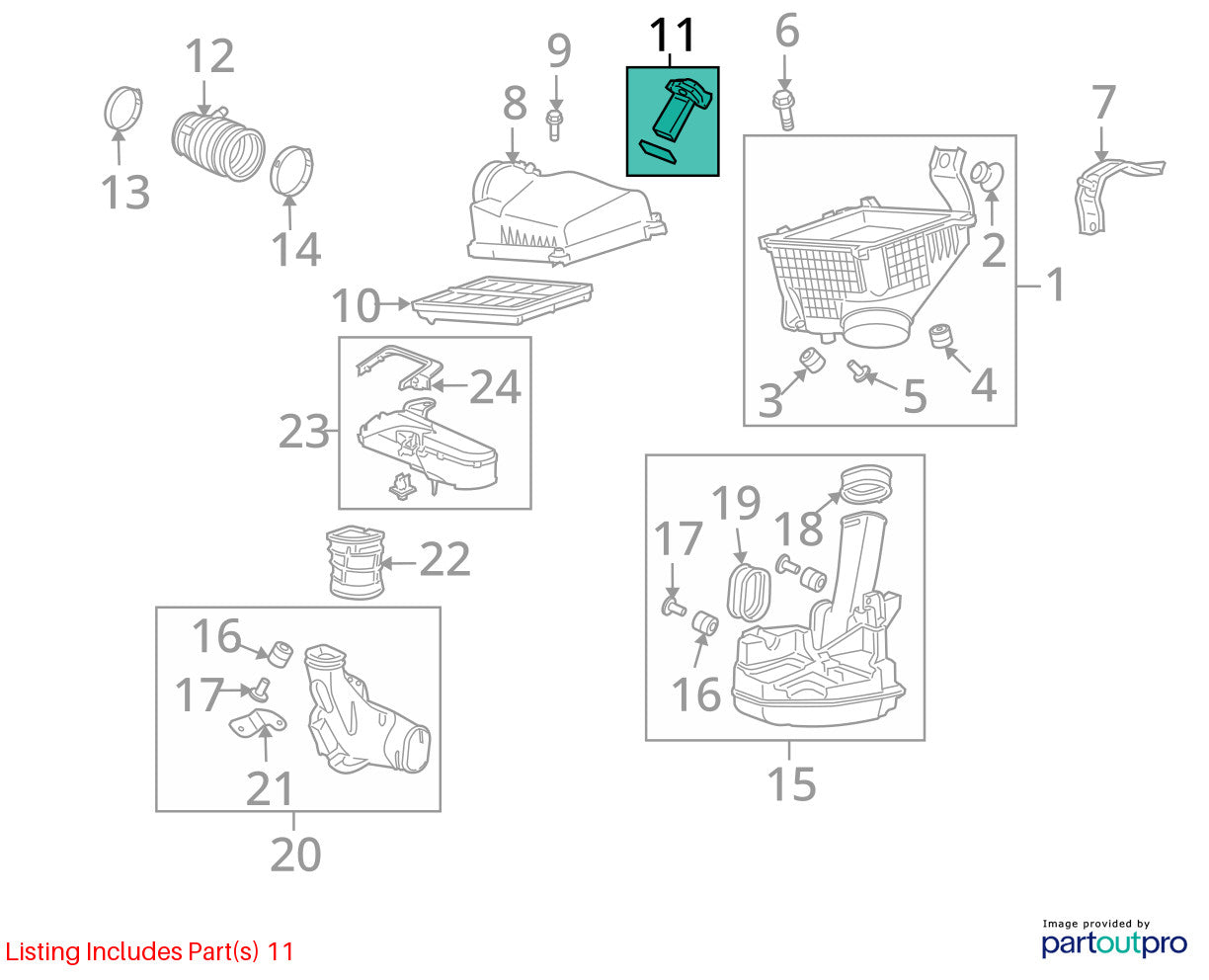 2006-2011 Honda Civic Mass Air Flow Sensor OEM