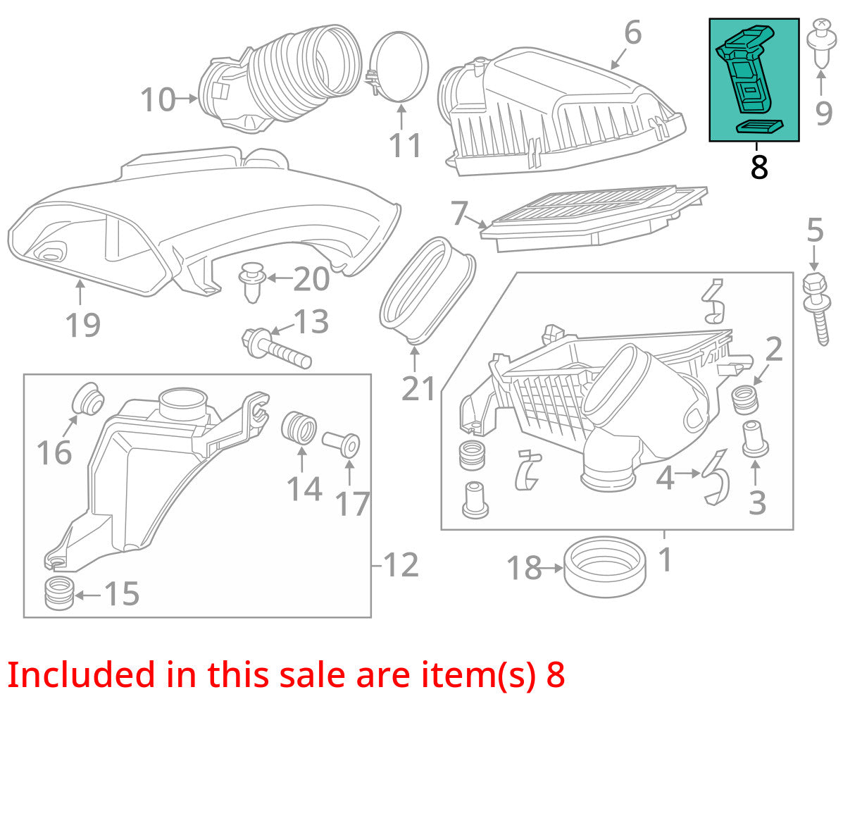 2006-2011 Honda Civic Mass Air Flow Sensor OEM