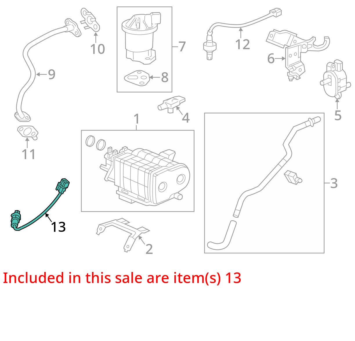 2006-2011 Honda Civic 1.8L Downstream Air Fuel Ratio Oxygen Sensor OEM