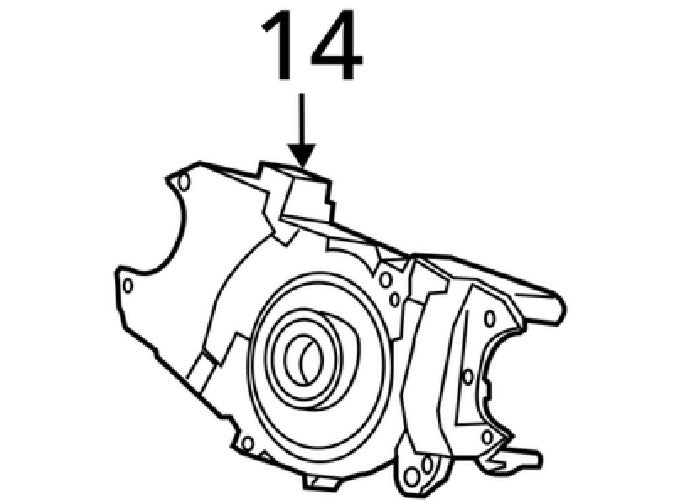2011 Honda Civic Steering Column Switch Housing 35251TA0B11 OEM