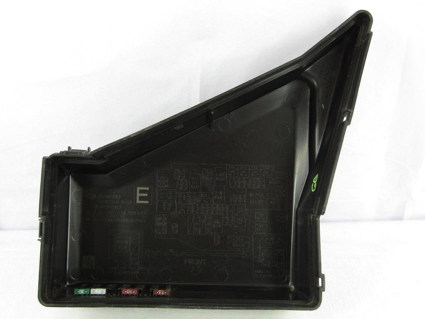 2013-2014 Subaru Outback Main Fuse Relay Box "e" Engine Bay Cover OEM