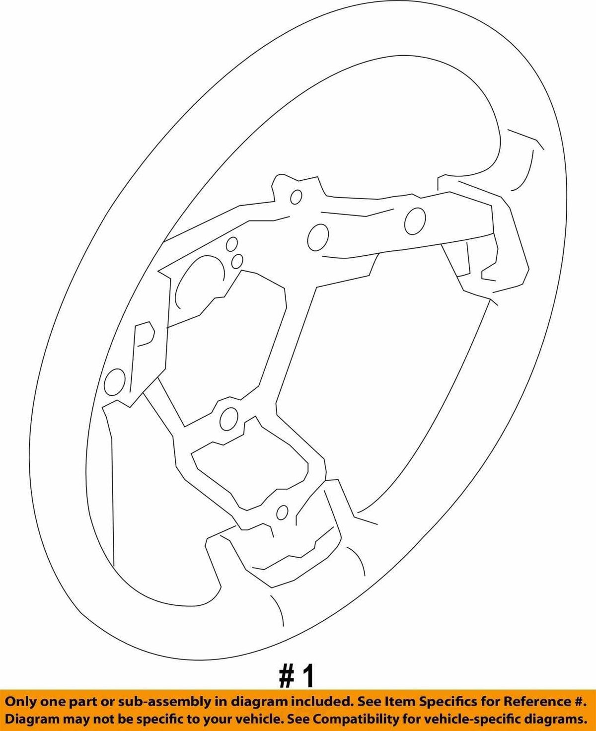 2012-2014 Subaru Outback Steering Wheel Audio Cruise Control OEM 34312AJ05BVH