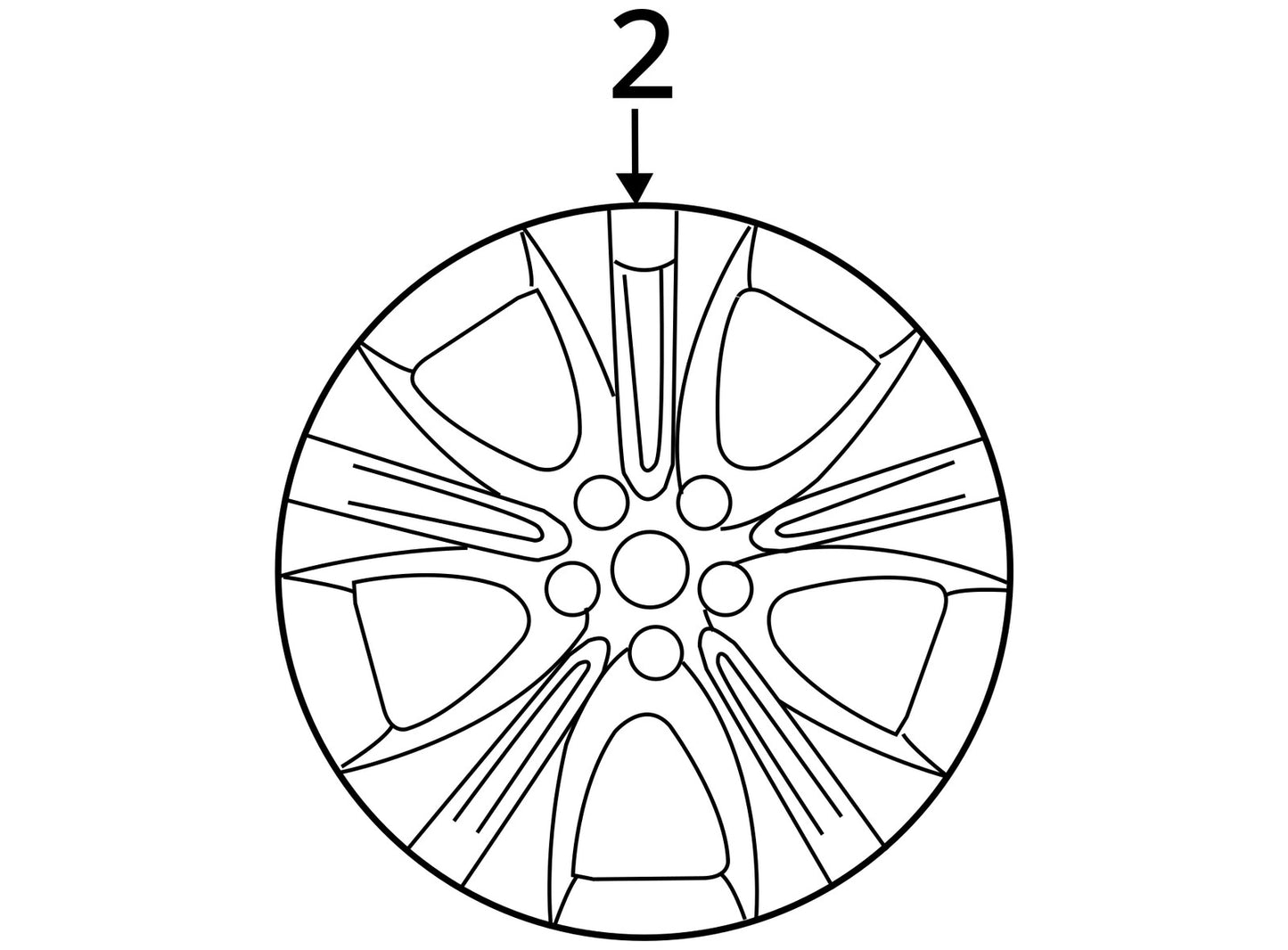 2011-2014 Hyundai Sonata 16X6.5 Aluminum Alloy 5 Double Spoke Silver with Tpms