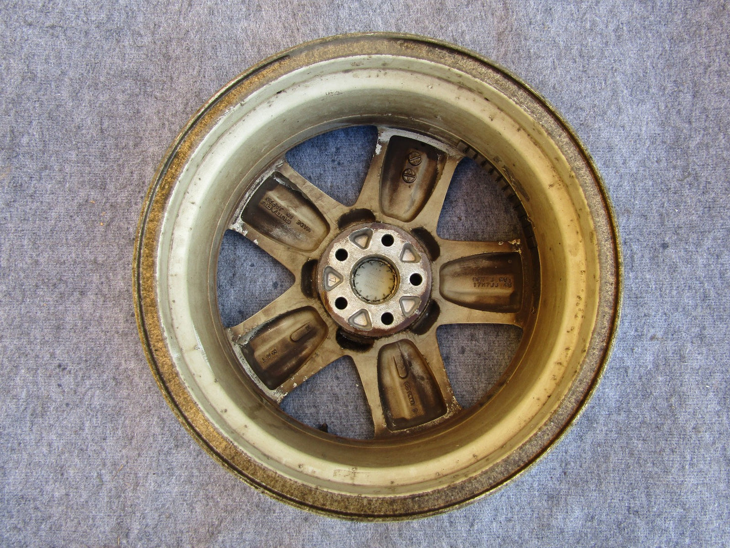 2006-2010 Subaru Forester 17X7 Aluminum Alloy Silver 5 Spoke Wheel 68750 OEM