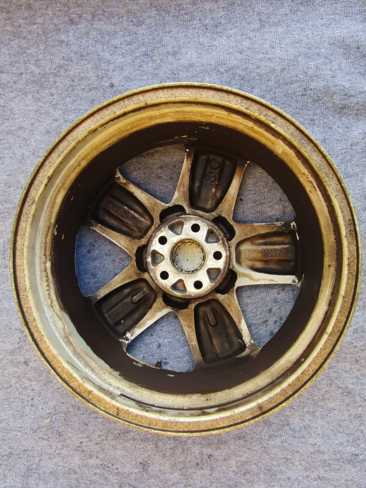 2006-2010 Subaru Forester 17X7 Aluminum Alloy Silver 5 Spoke Wheel 68750