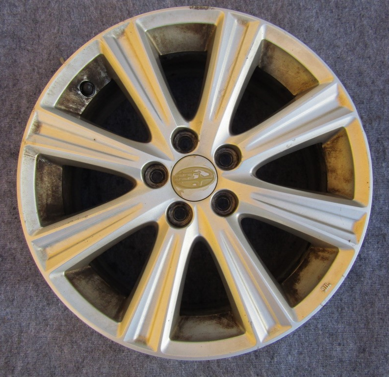 Subaru Legacy 10-13 16X6.5 Aluminum Alloy Chrome 8 Spoke Wheel OEM 28111AJ05A
