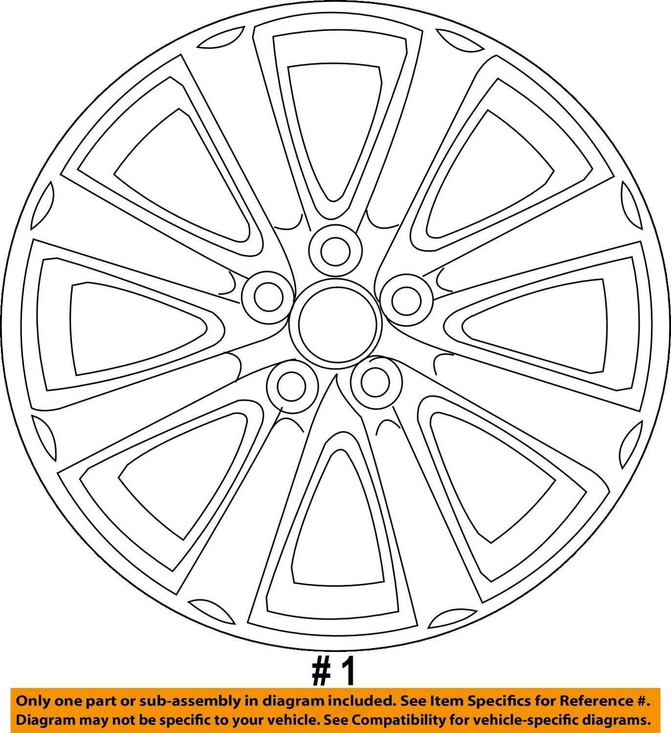 Subaru Legacy 2010-2013 16X6.5 Aluminum Alloy Chrome 8 Spoke Wheel OEM