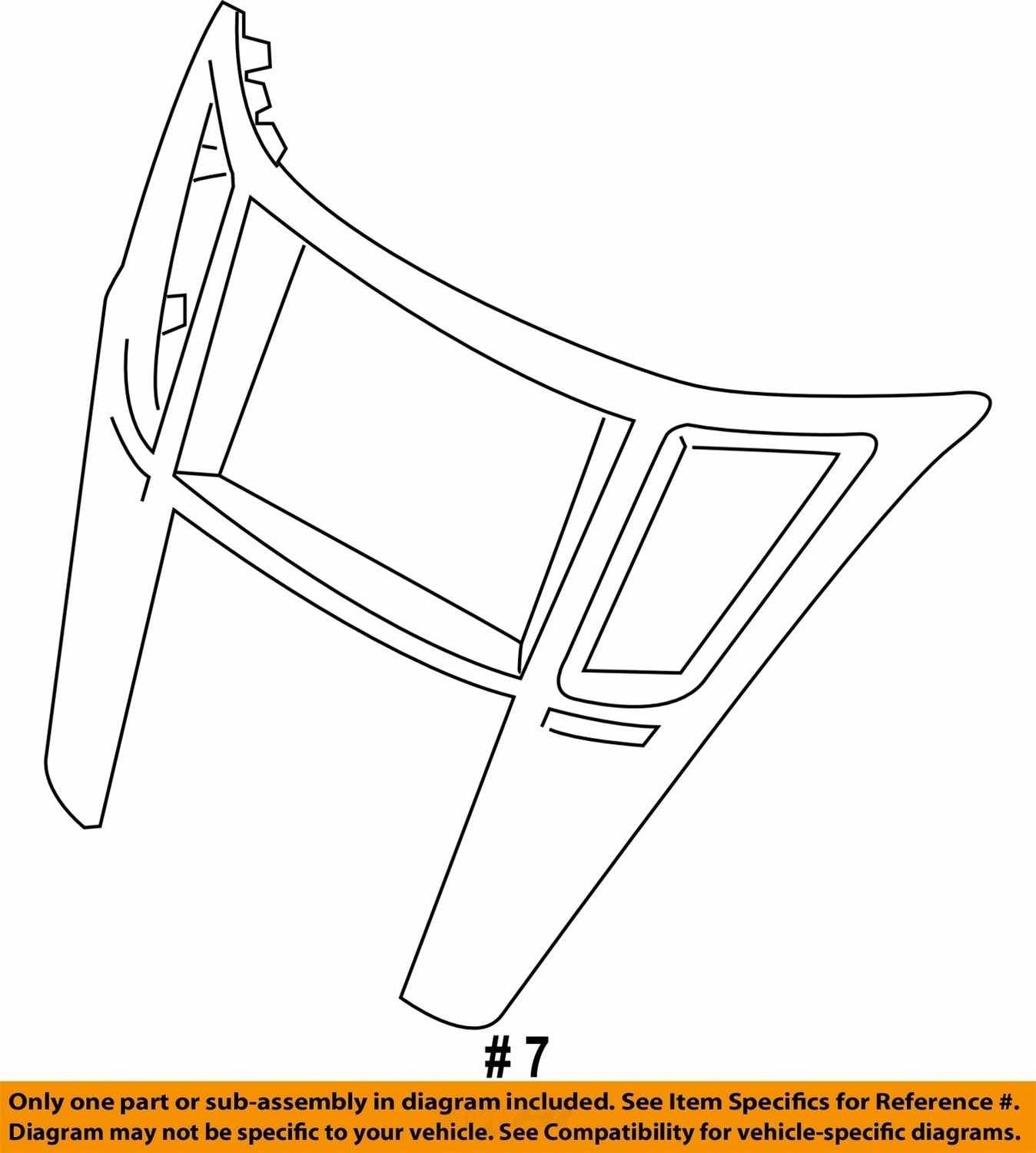 2010-2014 Subaru Outback Dash Center Air Vent Cubby Bezel Assembly OEM