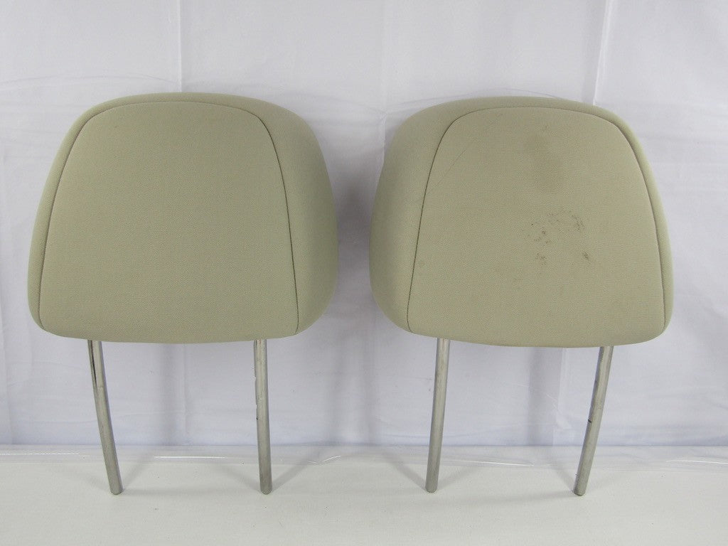 2005-2009 Subaru Legacy Outback Front Headrest Set Cloth Tan OEM