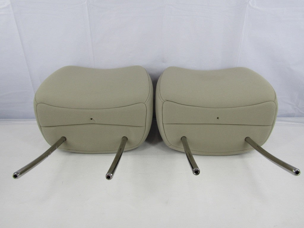 2005-2009 Subaru Legacy Outback Front Headrest Set Cloth Tan OEM