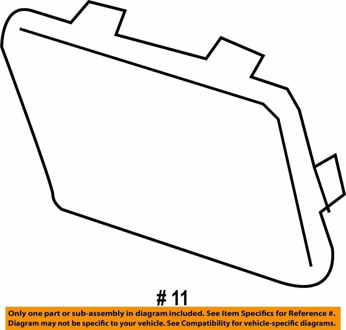 2005-09 Subaru Outback Right Rear Interior Liftgate Bulb Trim Cover 94381AG04AWA