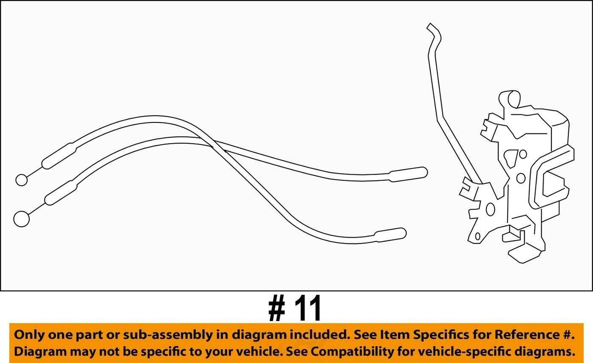 2005-2009 Subaru Outback Front Right Door Lock Latch Actuator OEM 61031AG17B