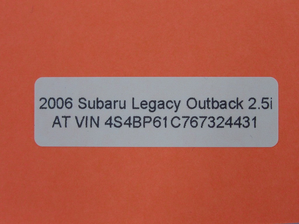2005-2009 Subaru Outback Front Tow Hook Tractive OEM