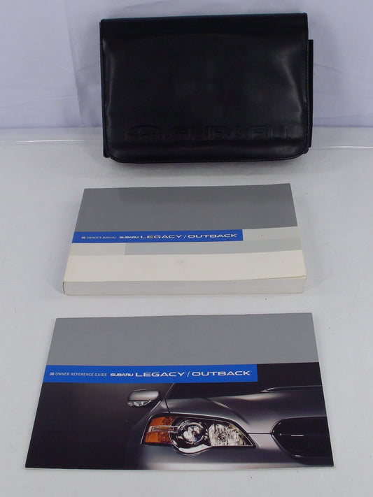 2006 Subaru Legacy or Outback Owner's Manual Guide with Leather Case OEM