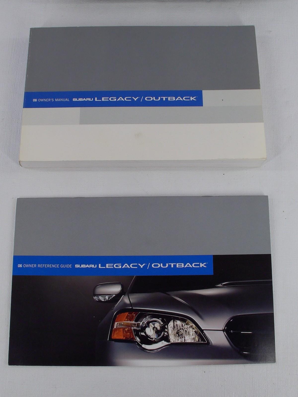 2006 Subaru Legacy or Outback Owner's Manual Guide with Leather Case OEM