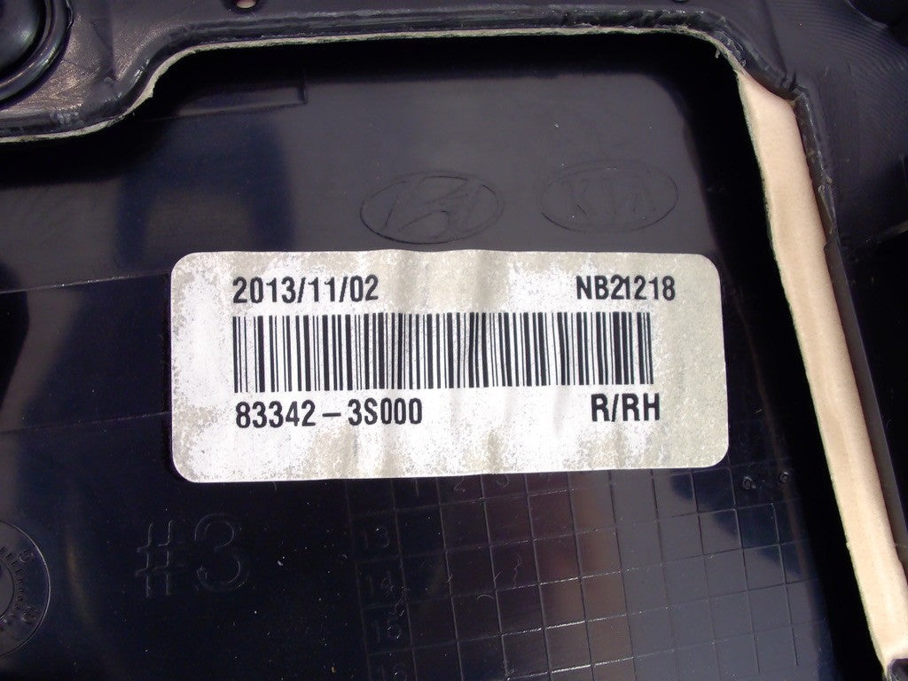 2011-2014 Hyundai Sonata Right Rear Door Interior Panel Card Trim OEM