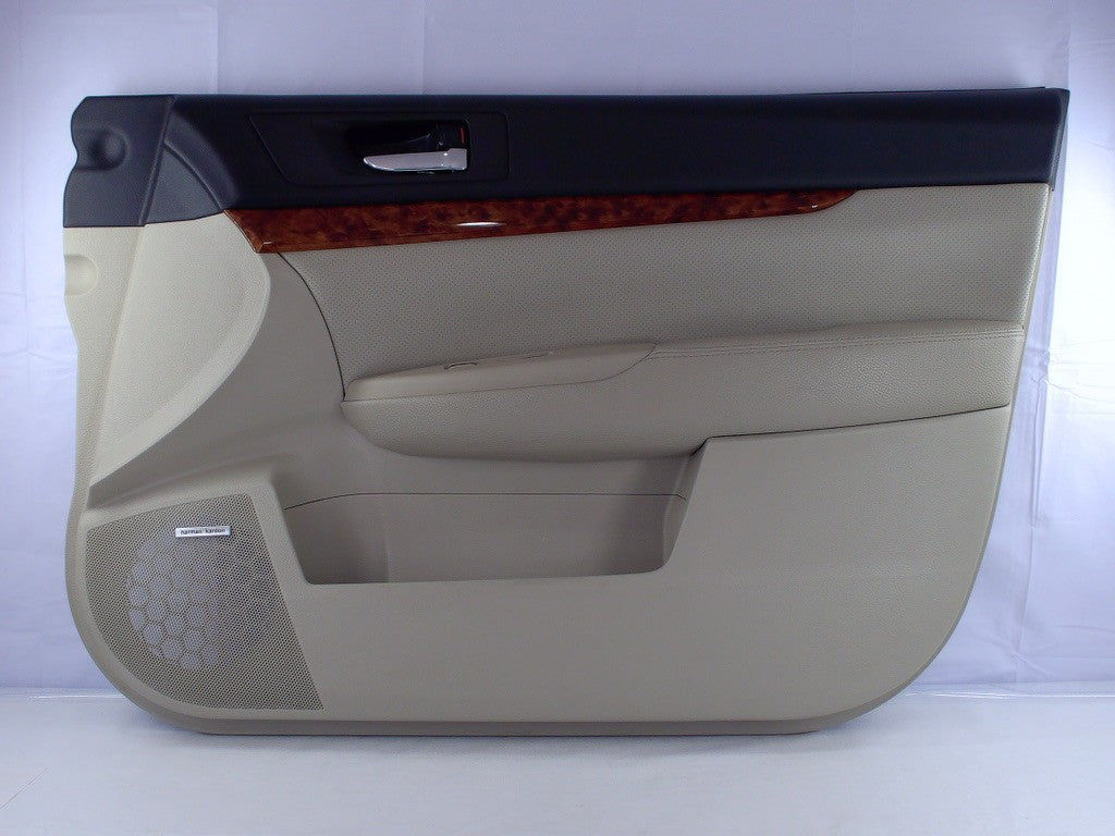 2010-2014 Subaru Outback Right Front Interior Door Panel Card Ivory Leather OEM