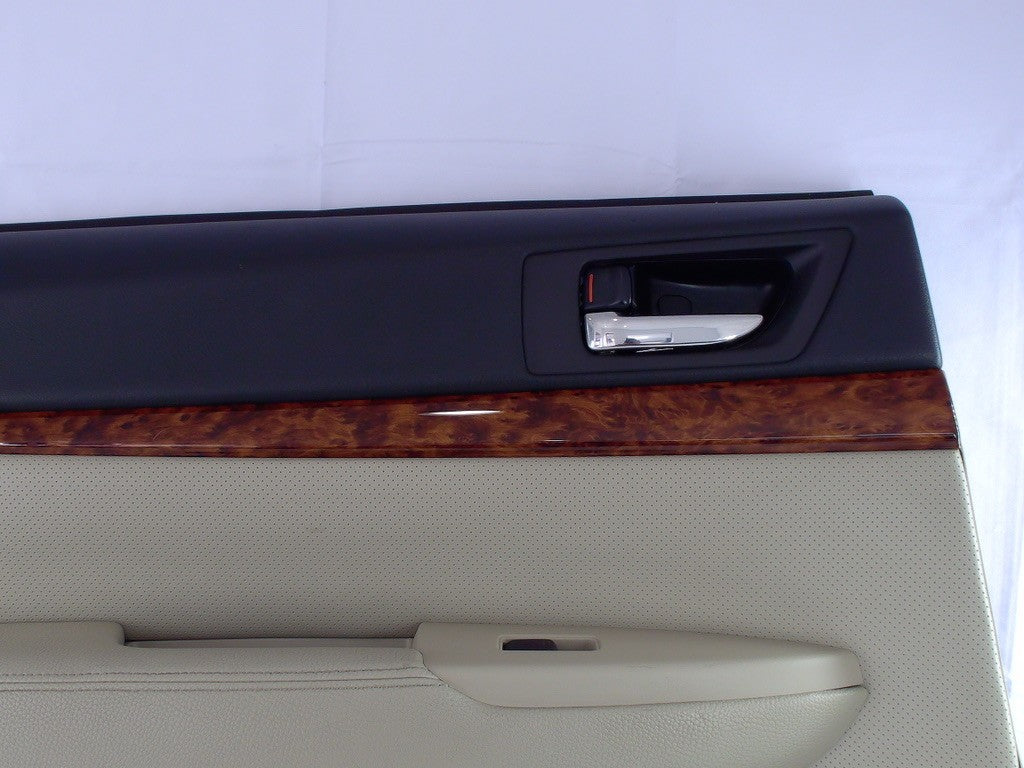 2010-2014 Subaru Outback Left Rear Interior Door Panel Card Ivory Leather OEM