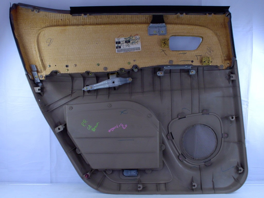2001-2007 Toyota Sequoia Right Rear Door Interior Panel Card Trim OEM