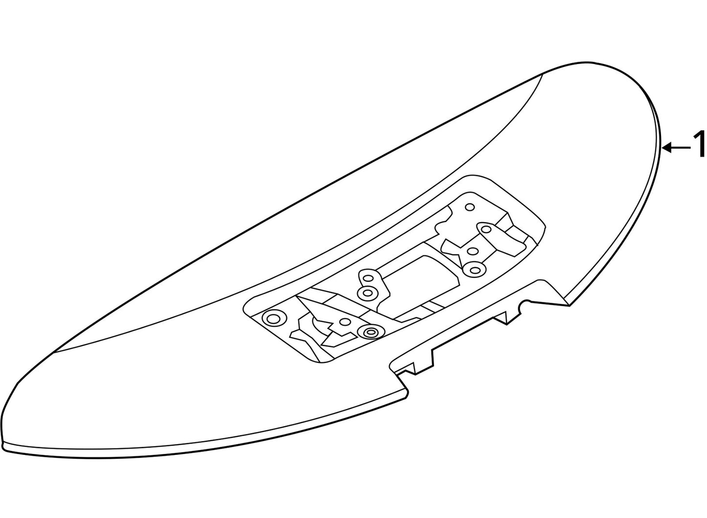Spoiler 96032-3NF0A Fits 2013-2017 Nissan Leaf Red Color Code Naw