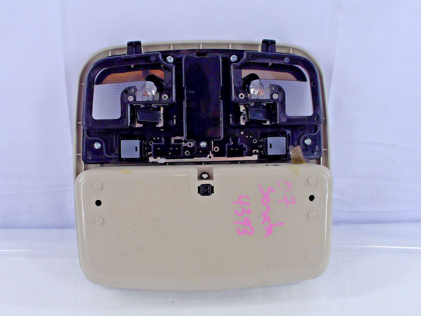 2006-2008 Hyundai Sonata Front Dome Light Overhead Console Sunroof Switch OEM