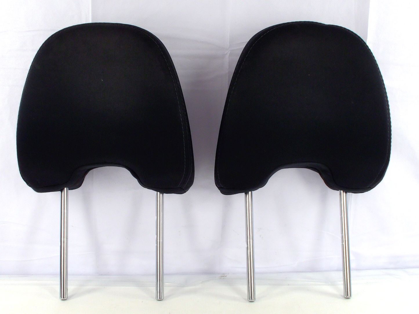 2009-2013 Subaru Forester Front Headrest Set Left and Right Black Cloth OEM