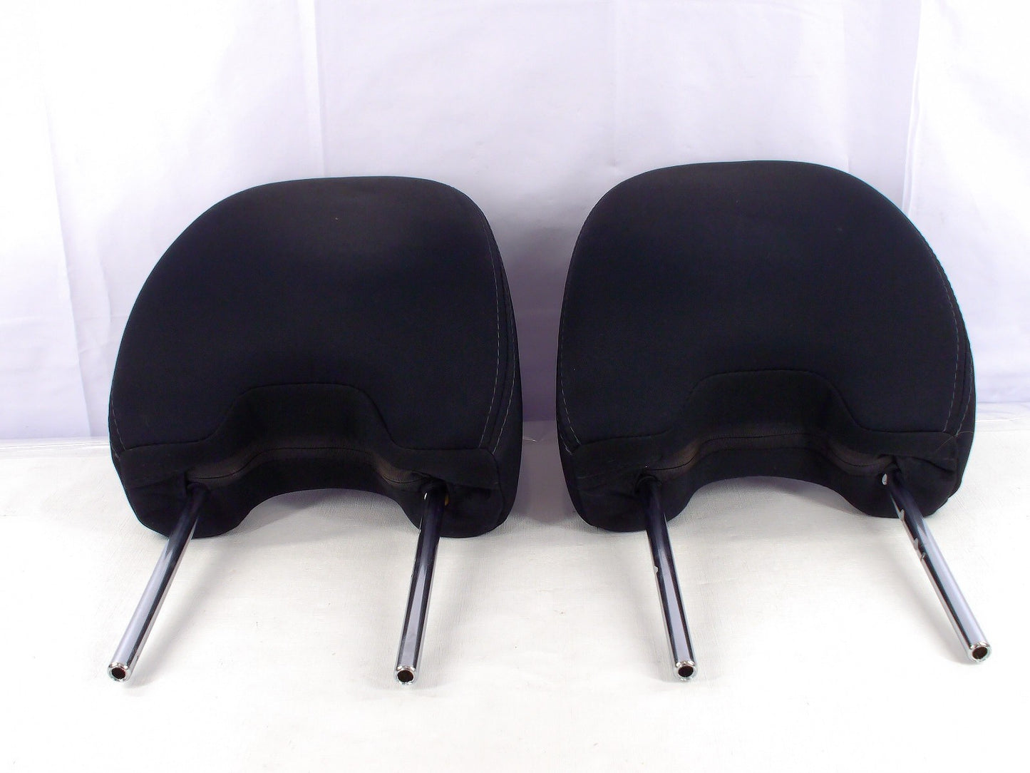 2009-2013 Subaru Forester Front Headrest Set Left and Right Black Cloth OEM