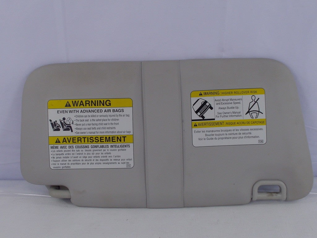 2009-2013 Subaru Forester Left Side Sun Visor Shade Gray OEM