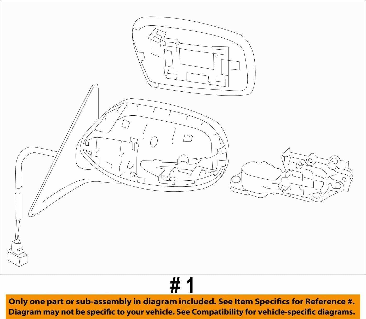2009-2010 Subaru Forester Front Left View Mirror Color Silver C3S OEM