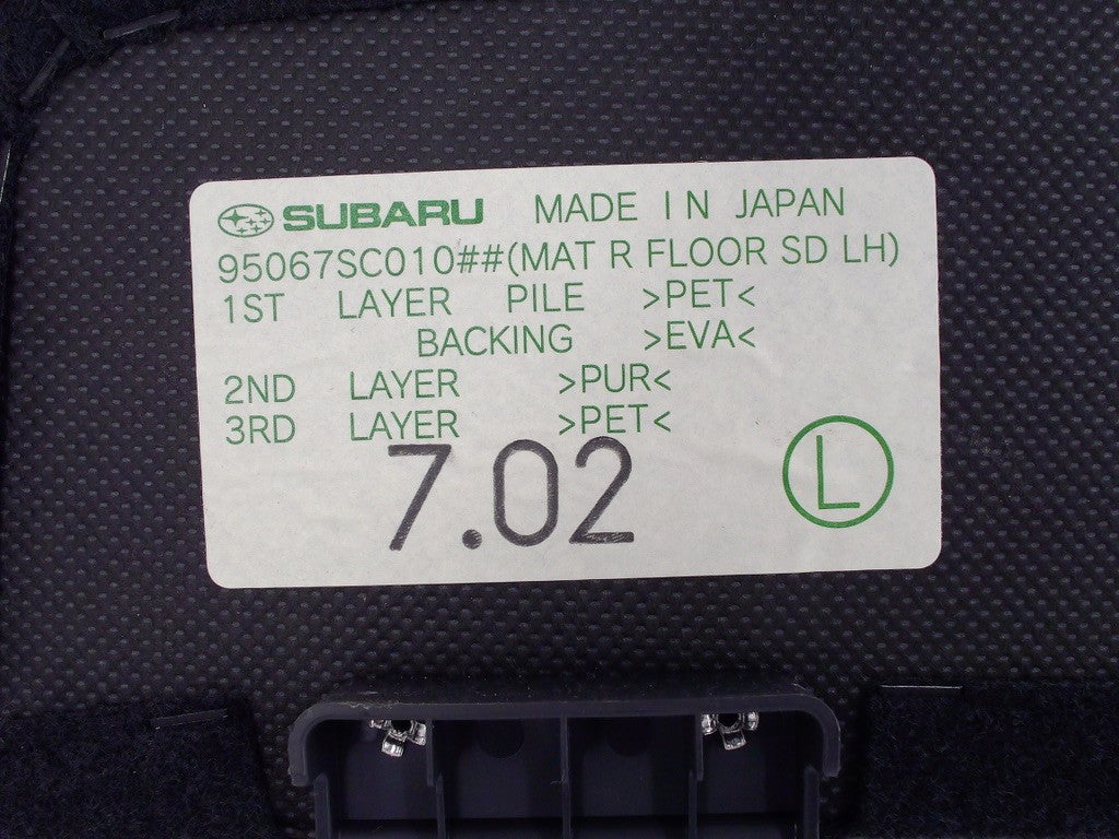 2009-2013 Subaru Forester Left Trunk Floor Cargo Black 95067SC010 Cover OEM