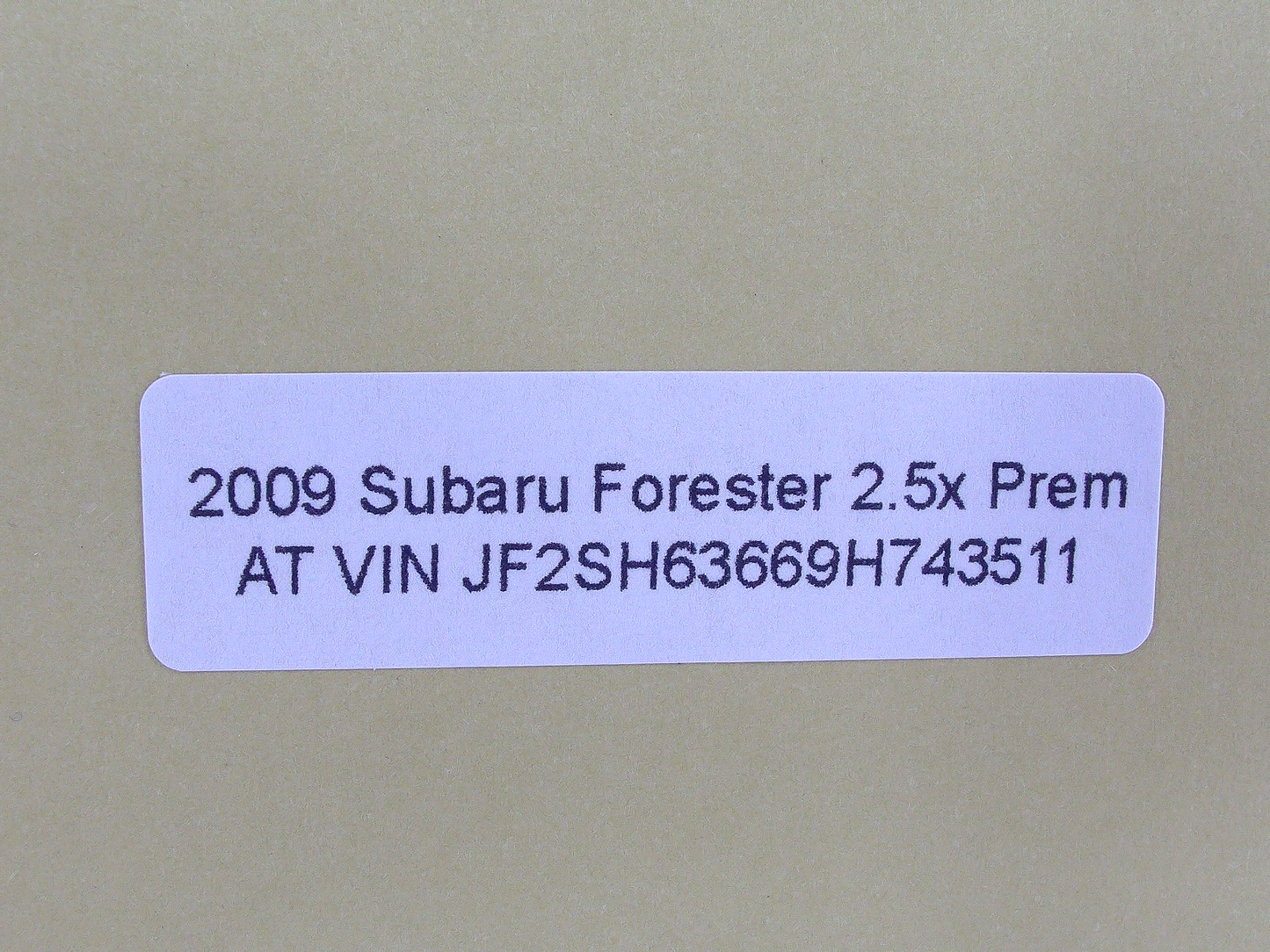2009-2013 Subaru Forester Rear Left-Side Outer Exterior Door Handle OEM