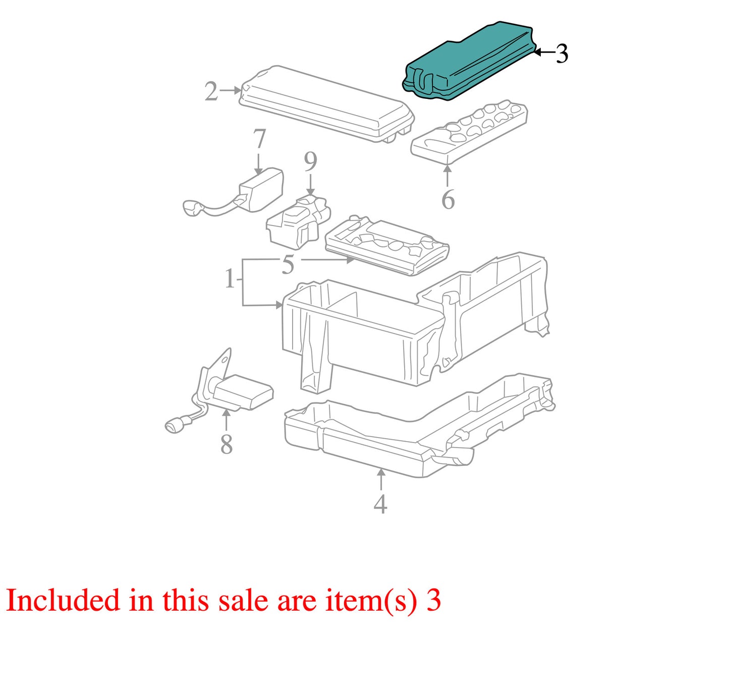 2001-2007 Toyota Sequoia Rear Upper Fuse Box Cover OEM