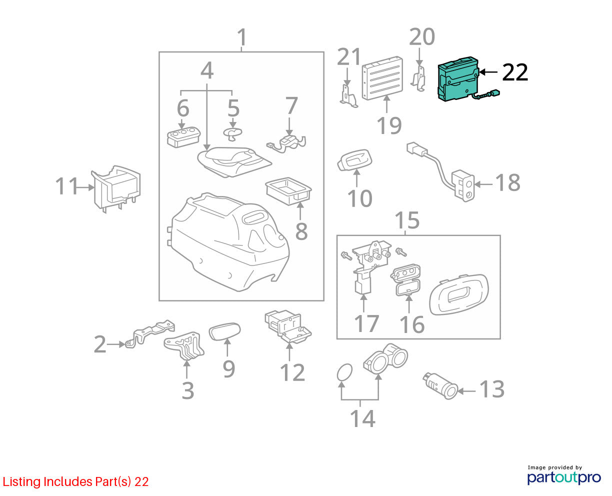 2004-2007 Toyota Sequoia DVD Video Player Genuine Part 8627034011 OEM