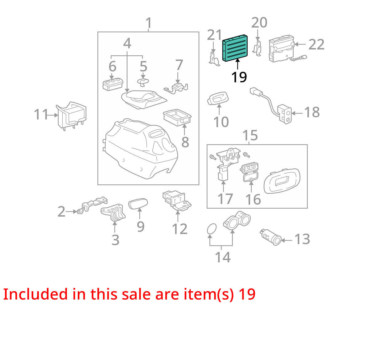 2003-2007 Toyota Multi Display Module P/N 86104-45010 Denso OEM
