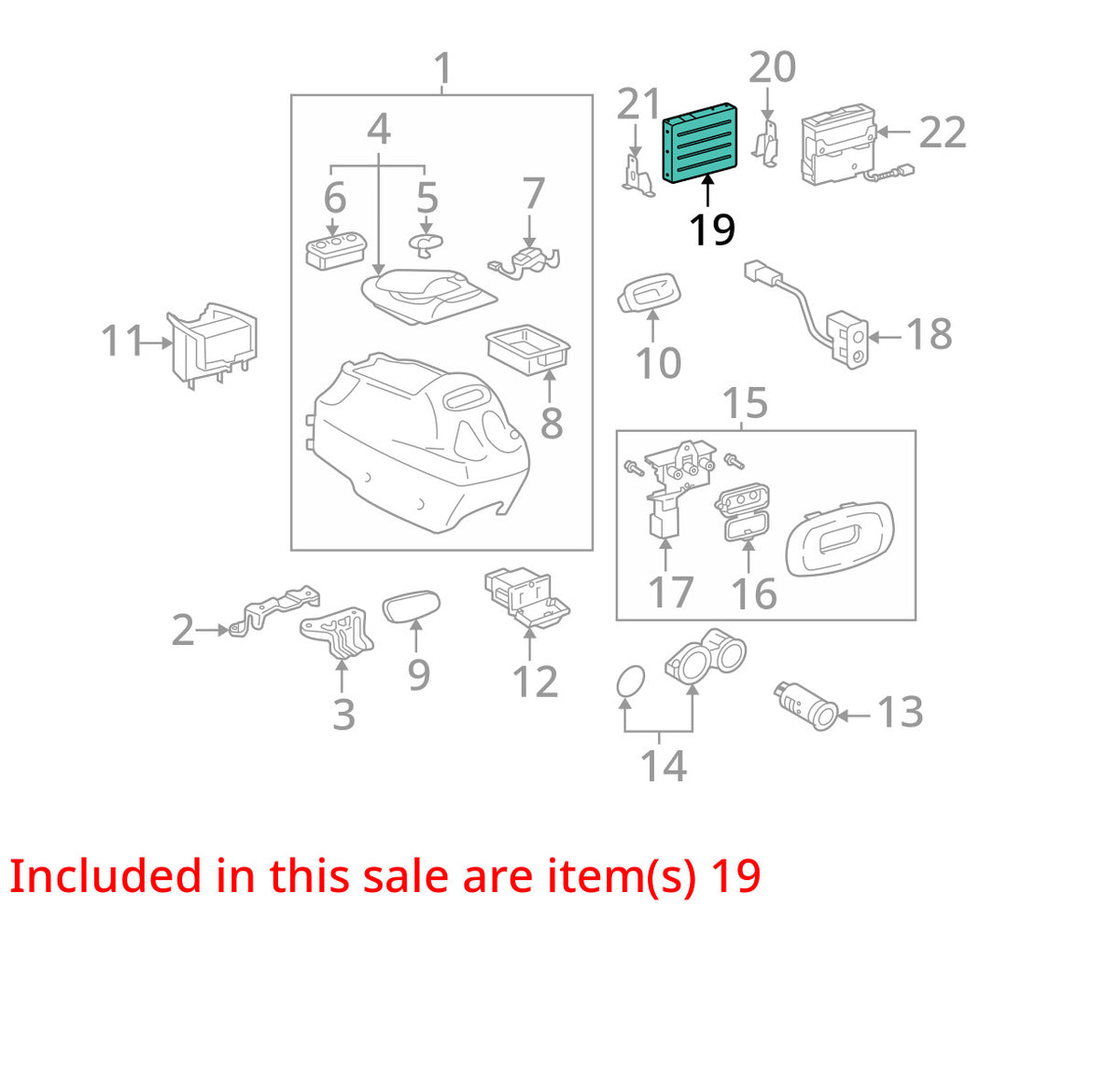2003-2007 Toyota Multi Display Module P/N 86104-45010 Denso OEM