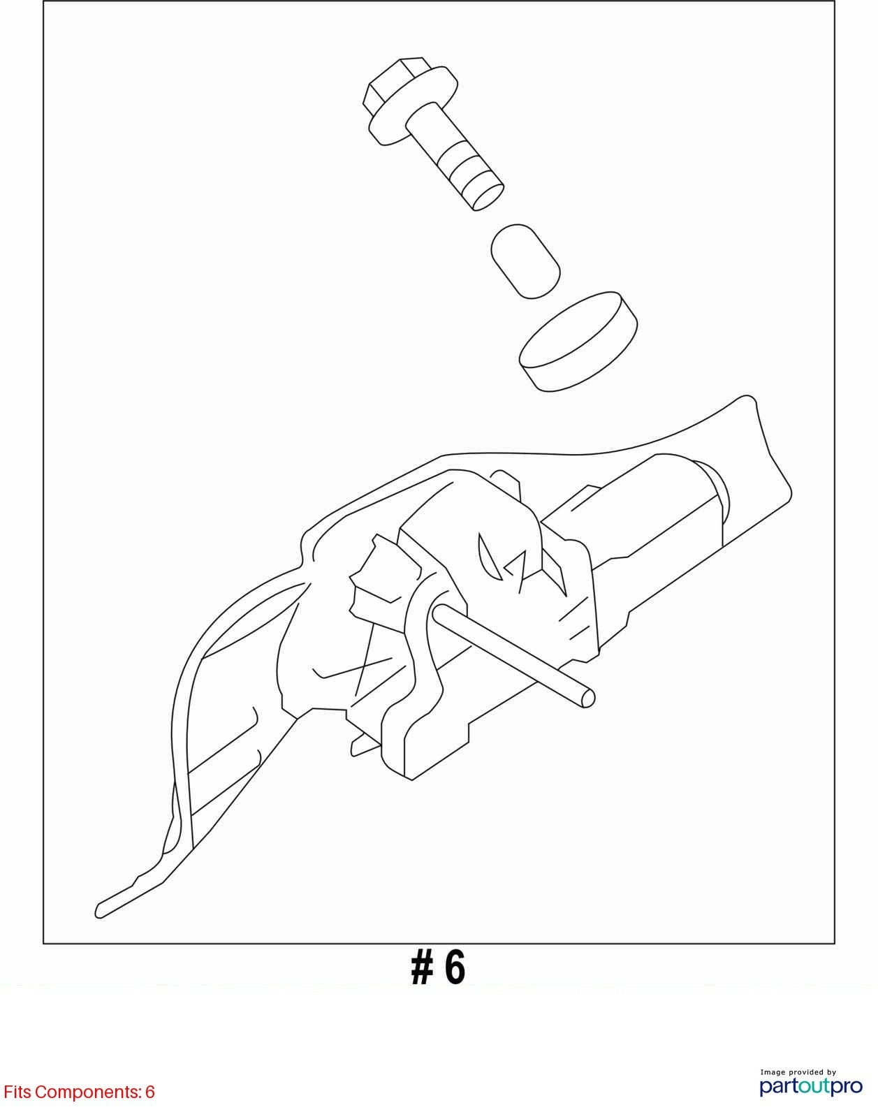 2006-2008 Subaru Forester Rear Back Glass Window Windshield Wiper Motor OEM
