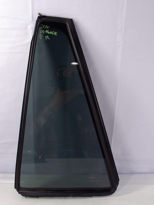 2010-2011 Subaru Outback Rear Left Door Vent Window Partition Glass OEM