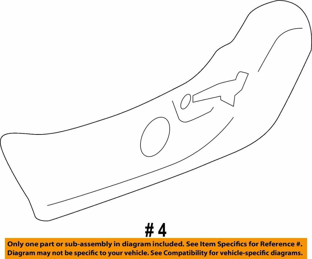 2016-2018 Subaru Forester Left Seat Hinge 64115SG140VH Trim Cover OEM