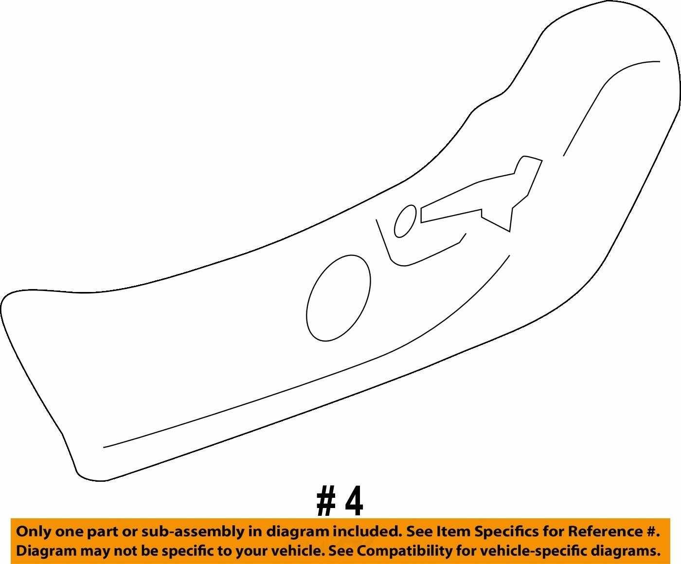 2016-2018 Subaru Forester Left Seat Hinge 64115SG140VH Trim Cover OEM